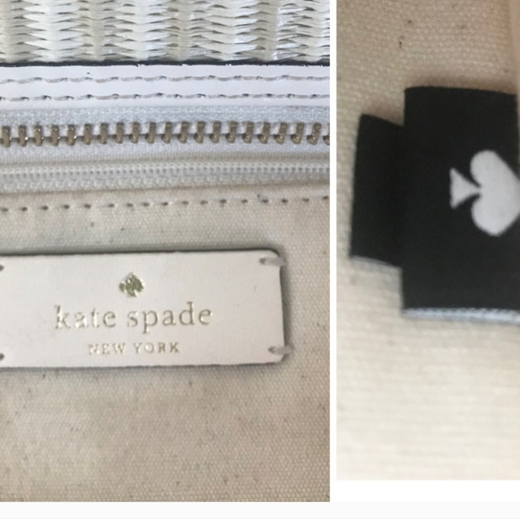 Kate Spade Novelty Beige and White Tote with Ladybug Design - Picture 14 of 14